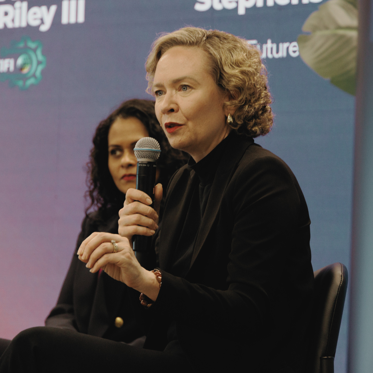 An Advisory Partner speaking on a panel about the future of work